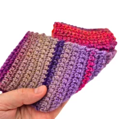 Alternative view of Kvačkan naglavni trak - raven - v pisanih vijoličnih odtenkih