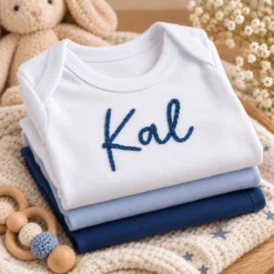 personalizirano darilo za dojenčka bel bodi z imenom