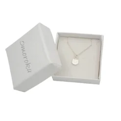 Sovica v škatlici srebrna verižica