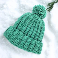 Zelena kvačkana kapa