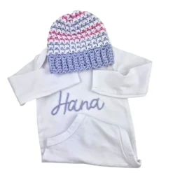 darilo za novorojenčka bodi in kapica